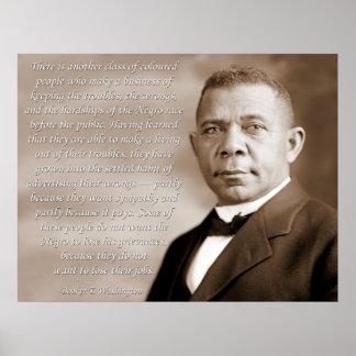 Booker Washington Race Poster