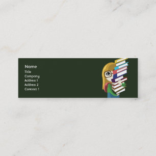 Bookgirl - dünn mini visitenkarte