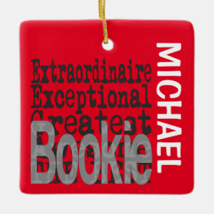 Bookie Extraordinaire CUSTOM Keramikornament