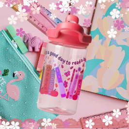 Bookish book Lovers, Pumpkin and Fall Leaves Girls Trinkflasche