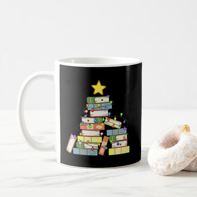 Bookish Christmas Tree I Kaffeetasse (Mit Donut)