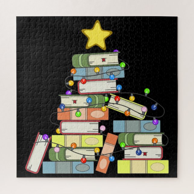 Bookish Christmas Tree I Puzzle (Vertikal)