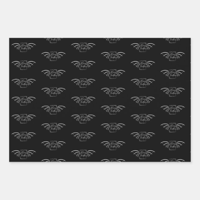 Bookish Dragon Christmas Wrapping paper gift wrap Geschenkpapier Set (Vorderseite)