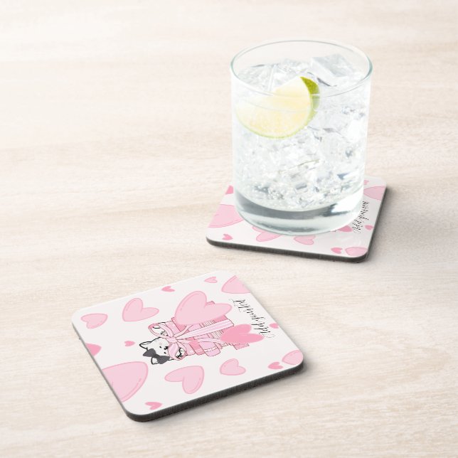 Bookish Drink Coaster  Getränkeuntersetzer (Rechte Seite)