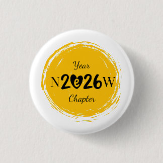 Bookish New Year Gift for Readers Button