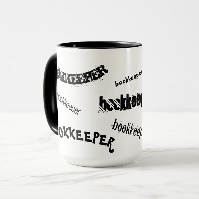 "BoOkKeEpEr"-Tasse Tasse (Vorderseite Links)