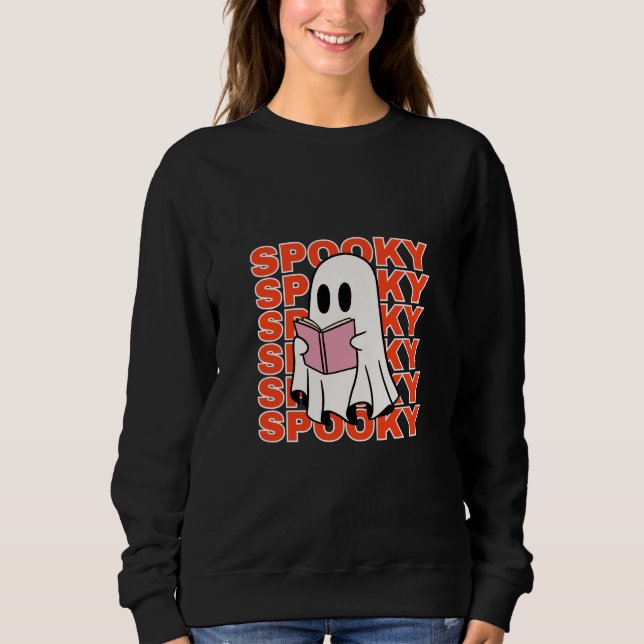 Booklet Ghost Reading - Spooky Season Sweatshirt (Vorderseite)