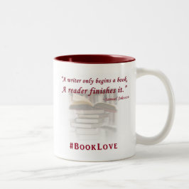 #BookLove-Tasse Zweifarbige Tasse