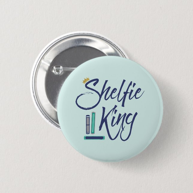 Booklover Shelfie King Button (Vorne & Hinten)