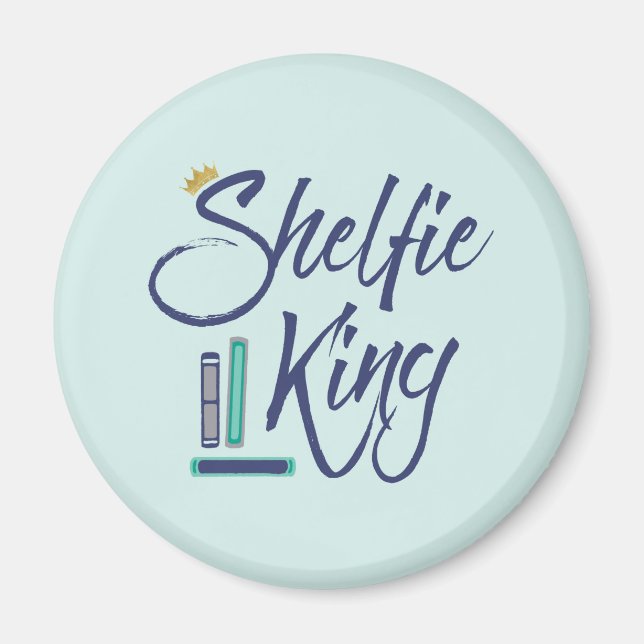 Booklover Shelfie King Magnet (Vorne)