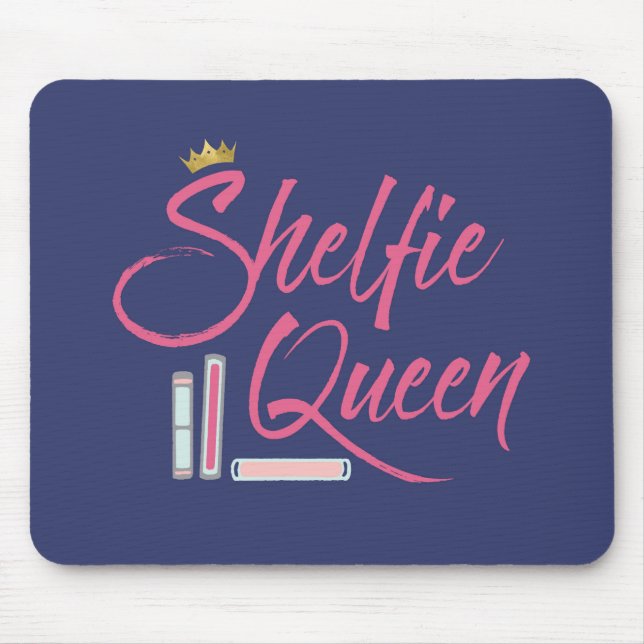 Booklover Shelfie Queen Mousepad (Vorne)