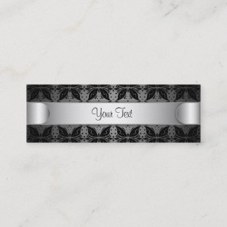 Bookmark Business Card Butterfly Abstract Fabric Mini Visitenkarte