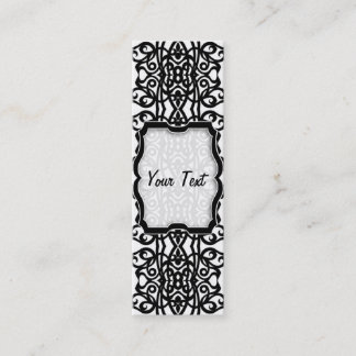 Bookmark Business Card Lace Embroidery Design Mini Visitenkarte