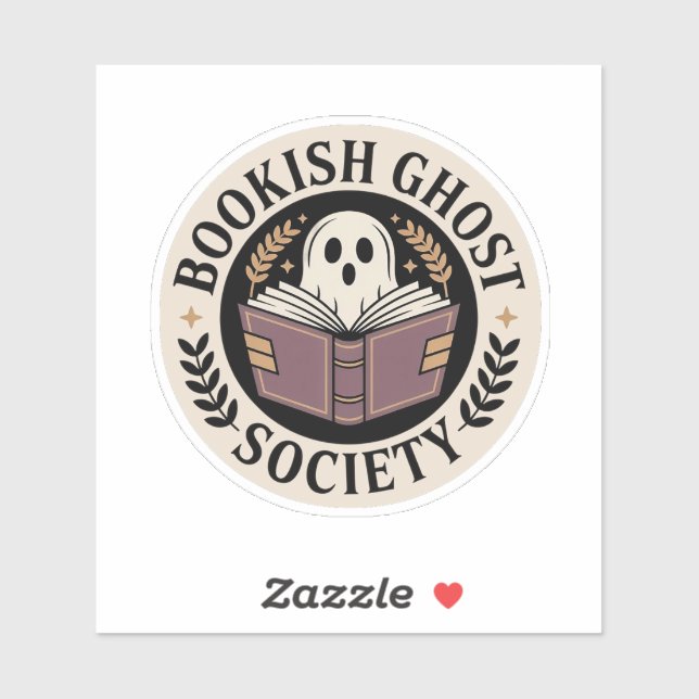 Bookmark Ghost Society - Gemütliches Spooky-Abzeic Aufkleber (Blatt)
