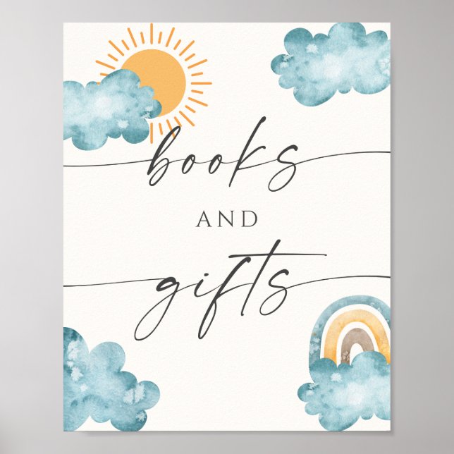 Books And Gifts Baby Shower Sunshine  Poster (Vorne)