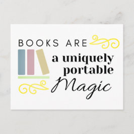 Books Are a Uniquely Handy Magic Postcard Postkarte