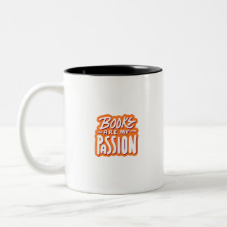 Books Are My Passion Zweifarbige Tasse