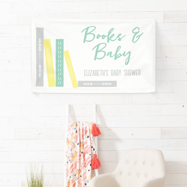 Books Baby Shower Banner (Insitu)