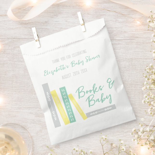 Books Baby Shower Geschenktütchen (Ausgeschnitten)