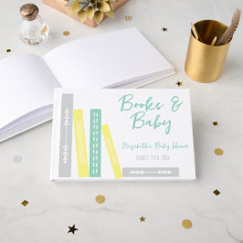 Books Baby Shower Guestbook Gästebuch