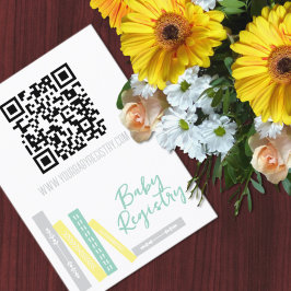 Books Baby Shower Registry Begleitkarte