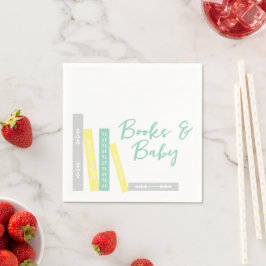 Books Baby Shower Serviette