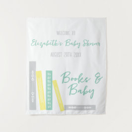 Books Baby Shower Wandteppich