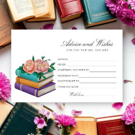 Books Bridal Shower Advice and Wishes Briefpapier