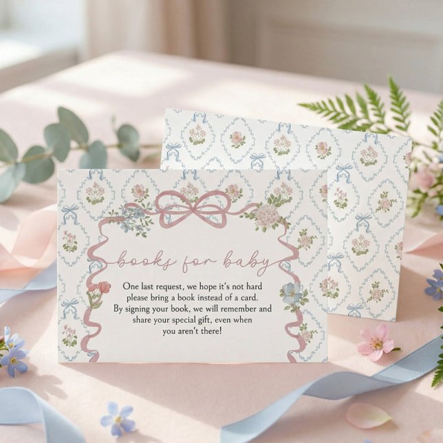 Books for Baby Baby in Bloom Baby Shower Begleitkarte (Von Creator hochgeladen)