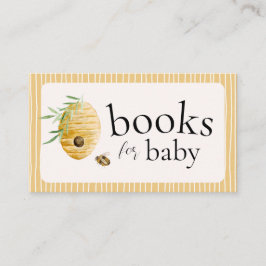 Books For Baby Bee Themed Baby Shower  Begleitkarte