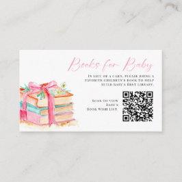 Books for Baby QR Code New Chapter Baby Shower Begleitkarte