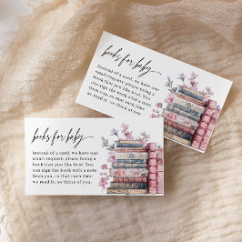 Books For Baby Storybook New Chapter Baby Shower Begleitkarte