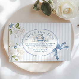 Books for baby Vintage French Coquette Baby Shower Begleitkarte