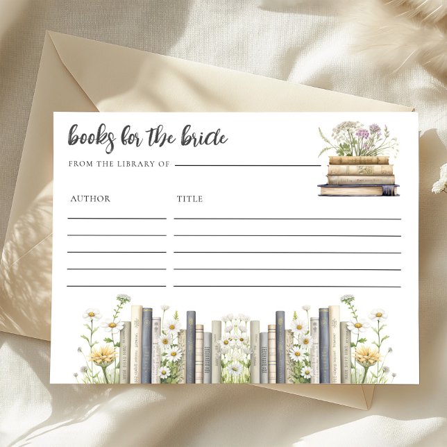 Books for the Bride Bridal Shower Begleitkarte (Von Creator hochgeladen)