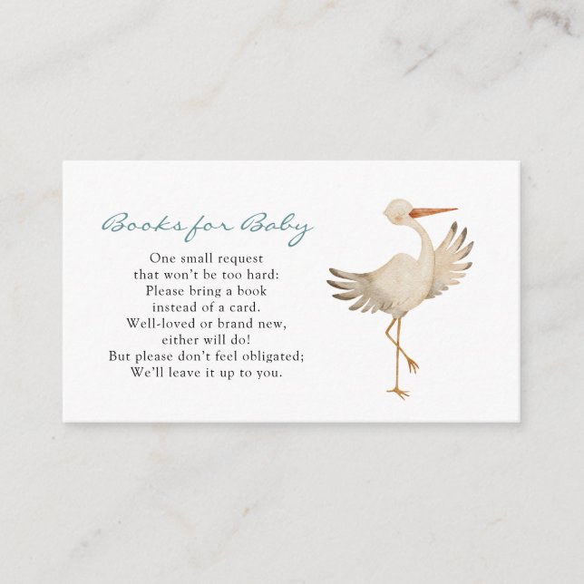 Books für Baby Begleitkarte (Vorderseite)