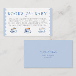 Books Insert Tea Brewing Script Boy Baby Shower