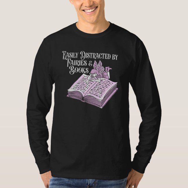 Books Literature  Bibliophile Librarian Bookworm B T-Shirt (Vorderseite)