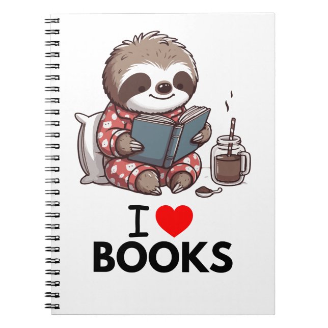 Books Lover Geschenke I love Books für Lesefans Notizblock (Vorderseite)