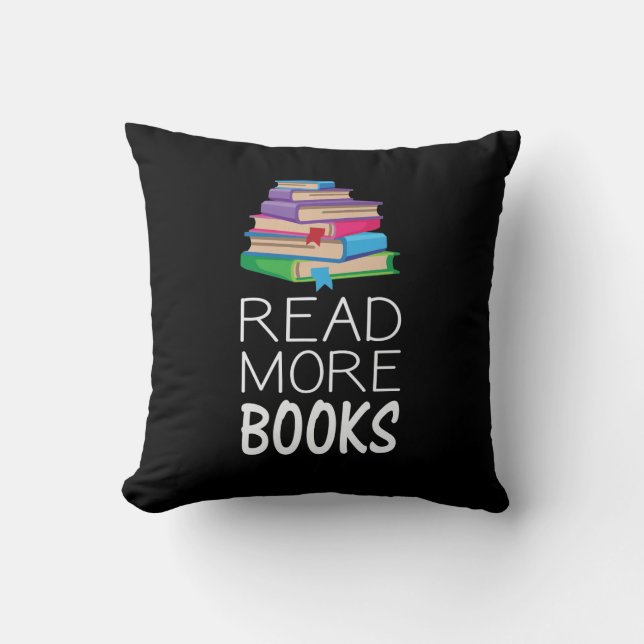 Books - Read More Books Kissen (Vorderseite)