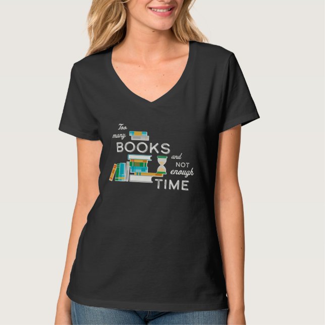 Books reading  for bookworm and readers T-Shirt (Vorderseite)