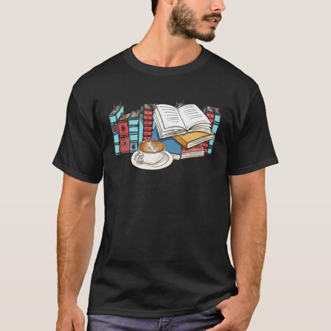 Books Reading Literature Library Bookworm T-Shirt (Vorderseite)