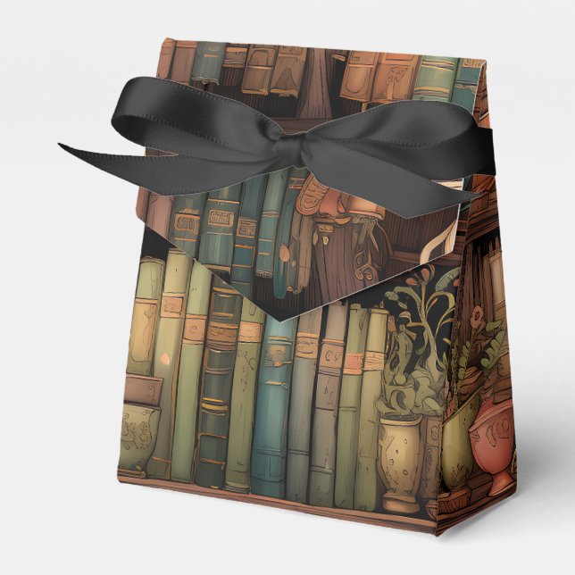 Books, Teapots and Plants on Shelves  Geschenkschachtel (Vorderseite)