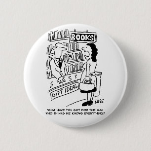 Bookshop Kunde frage Shopkeeper eine Frage Button