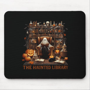 Bookstore Halloween Vintag Spooky Buchhandlung Spu Mousepad