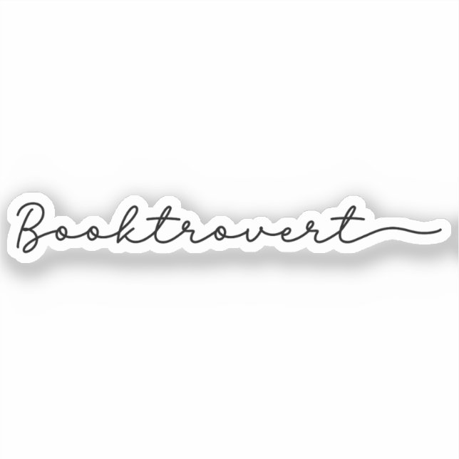 Booktrovert Aufkleber (Vorderseite)