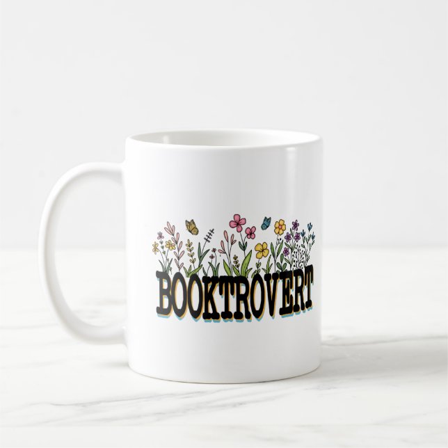 Booktrovert Tshirt Kaffeetasse (Links)