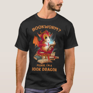 Bookworm Bitte, ich bin ein Buch Drachenbuch T-Shirt