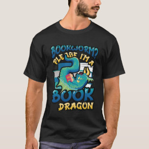 Bookworm Bitte lesen Sie das Buch Drachenbuch T-Shirt