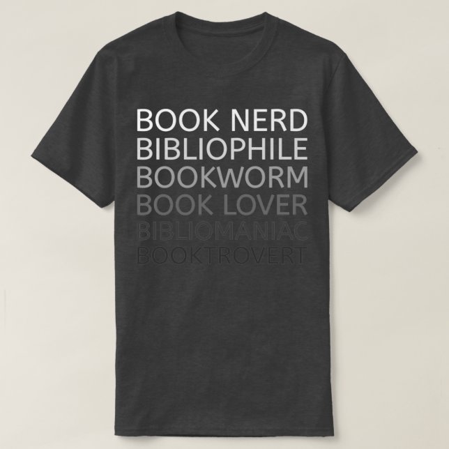 Bookworm Book Lover Bibliophile T-Shirt (Design vorne)