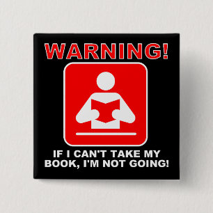 Bookworm Book Lover Funny Button Abzeichen Button
